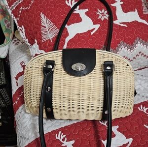 Luxedeville straw purse